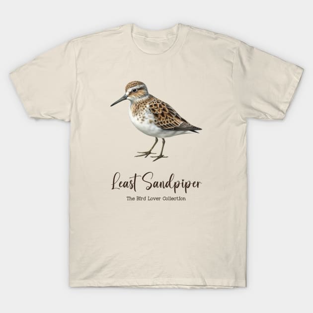 Least Sandpiper - The Bird Lover Collection T-Shirt by goodoldvintage